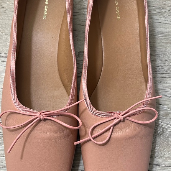 Mansur Gavriel Pink Leather Flats - Picture 1 of 7